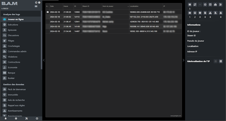 Analyse des Joueurs en Ligne / Hors Ligne